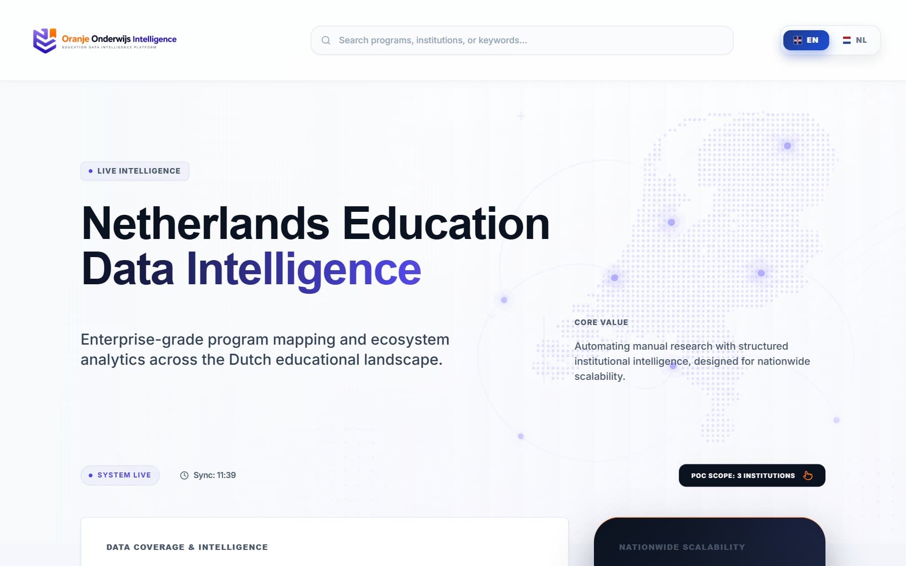 Oranje Onderwijs Intelligence preview